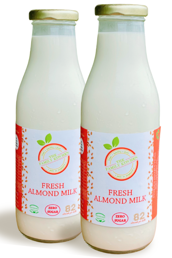 Fresh Almond Milk home delivery, Singapore almond milk, home delivery singapore, almond milk supply, pure almond milk in singapore