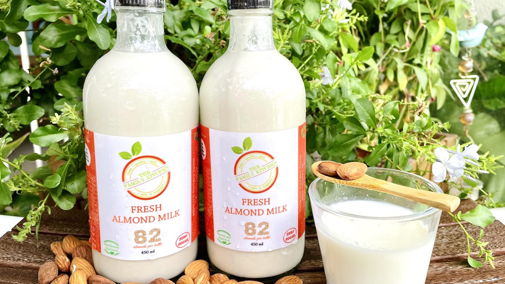 Fresh Almond Milk in Singapore Fresh Almond Milk in Singapore, 100% gluten free, the family kitchen