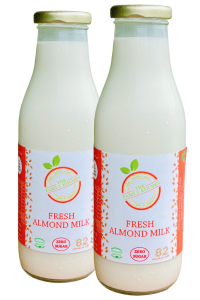 Almond Milk in Singapore, fresh almond milk, family kitchen almond milk, tfk almond milk, the family kitchen home delivery