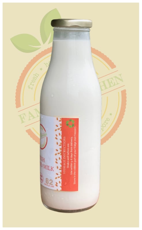 Fresh Almond Milk in Singapore, zero sugar almond milk