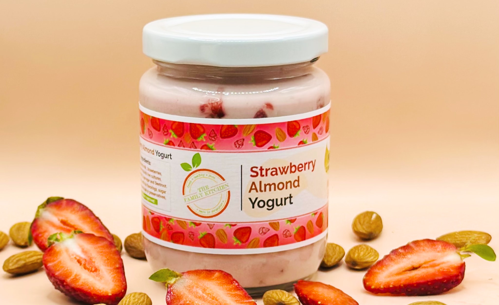 Strawberry Almond Yogurt by The Family Kitchen, Singapore